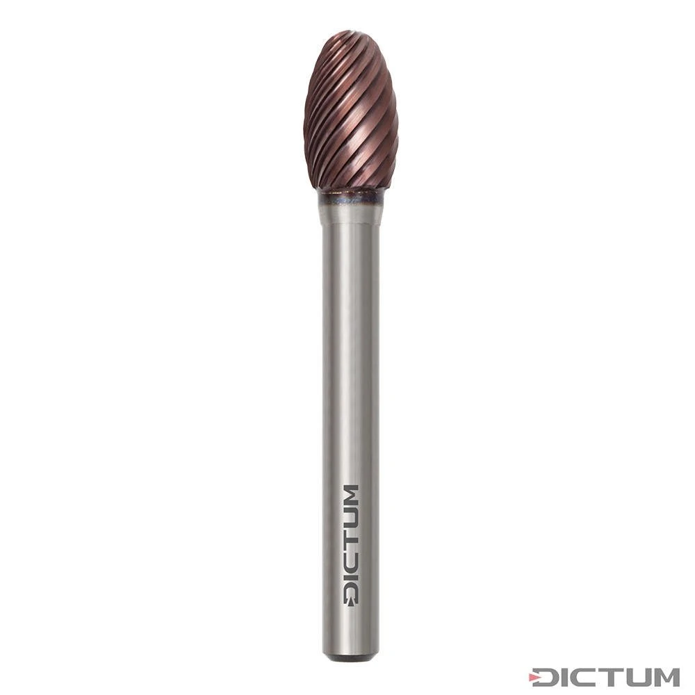 Fraise Sur Tige DICTUM MD TiAlN, Ø Tige 6 Mm, Forme De Goutte 10 X 16 Mm -Famille Outil Magasin