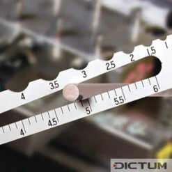 Calibre De Contrôle De Diamètre Et De Rayon Shinwa, Rayons De 0,5 à 7 Mm -Famille Outil Magasin 717541M 02 A WE 8 Shinwa Durchmesser Radius Pr flehre WZ jpg