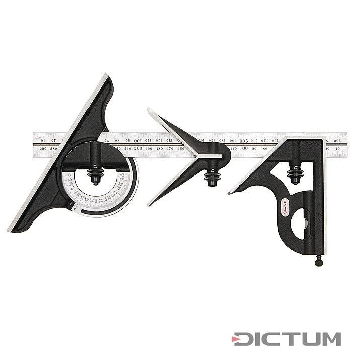 Équerre combinée Starrett, 4 parties, version standard Équerre Combinée Starrett, 4 Parties, Version Standard -Famille Outil Magasin