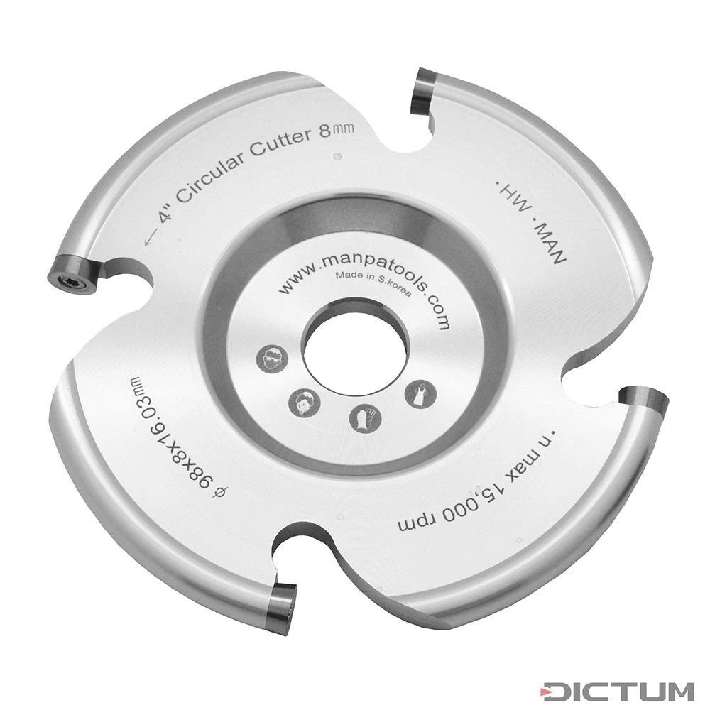 Disque de fraisage MANPA 4" à pastilles rondes, Ø 8 mm Disque De Fraisage MANPA 4" à Pastilles Rondes, Ø 8 Mm -Famille Outil Magasin