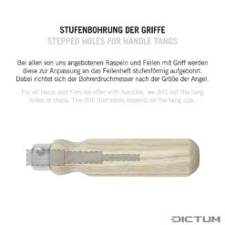 Râpe Cabinette De Précision Herdim, Avec Manche En écorce De Bouleau -Famille Outil Magasin Feilengriff Herdim Pr zisionsraspel Kabinett mit Birkenrindengriff WZ jpg c1